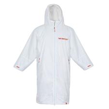 Two Bare Feet Weatherproof Changing Robe & Changing Mat - White / Red